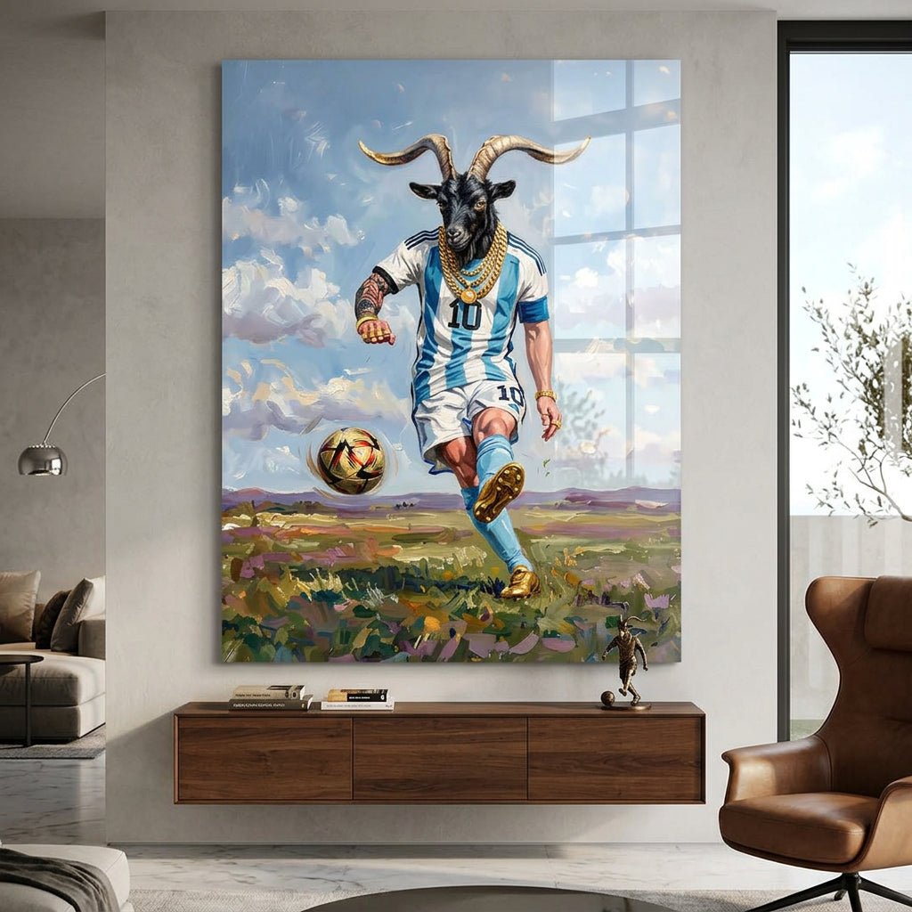 Messi GOAT - Acrylglas