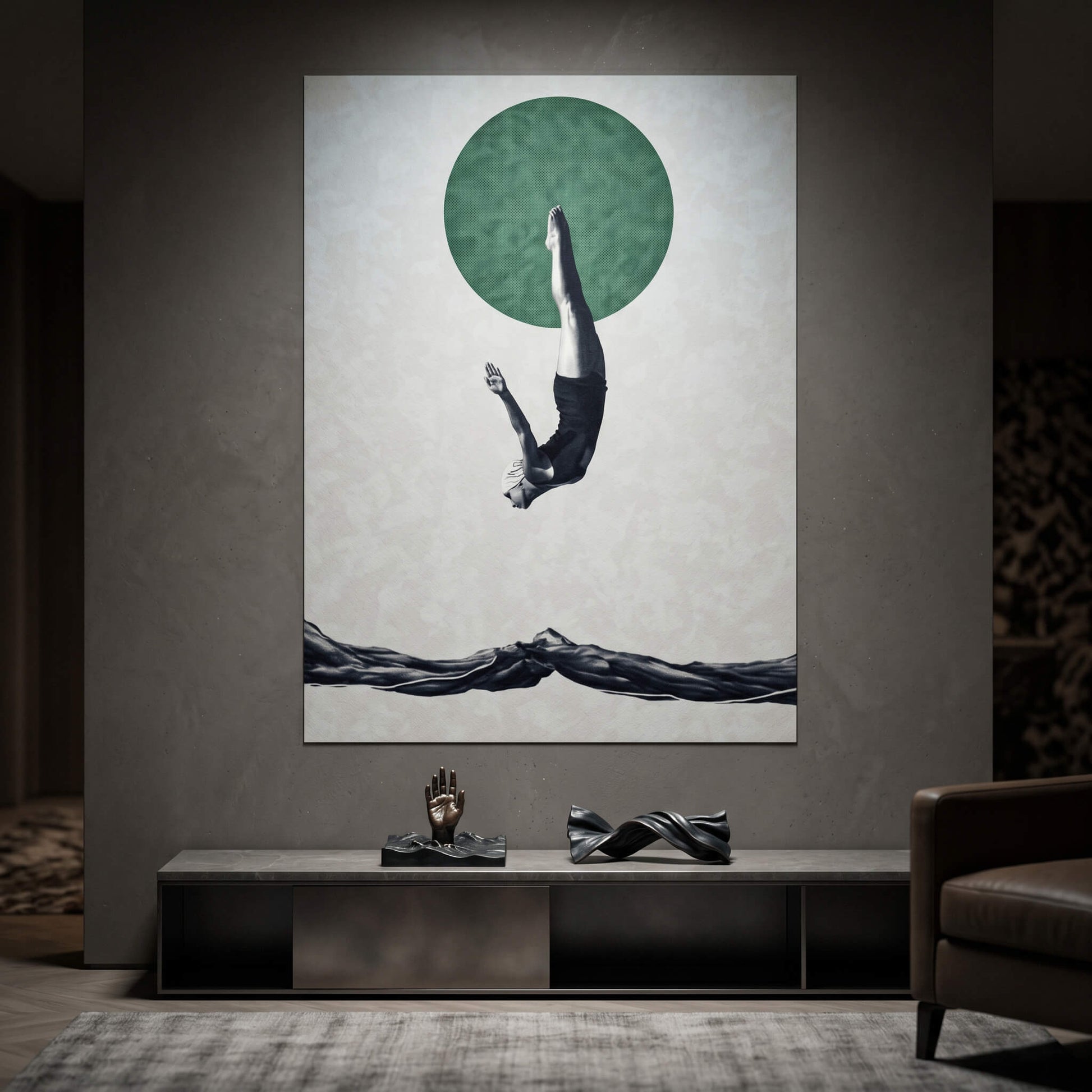 DOTCOMCANVAS® Dive Poster – im Raum