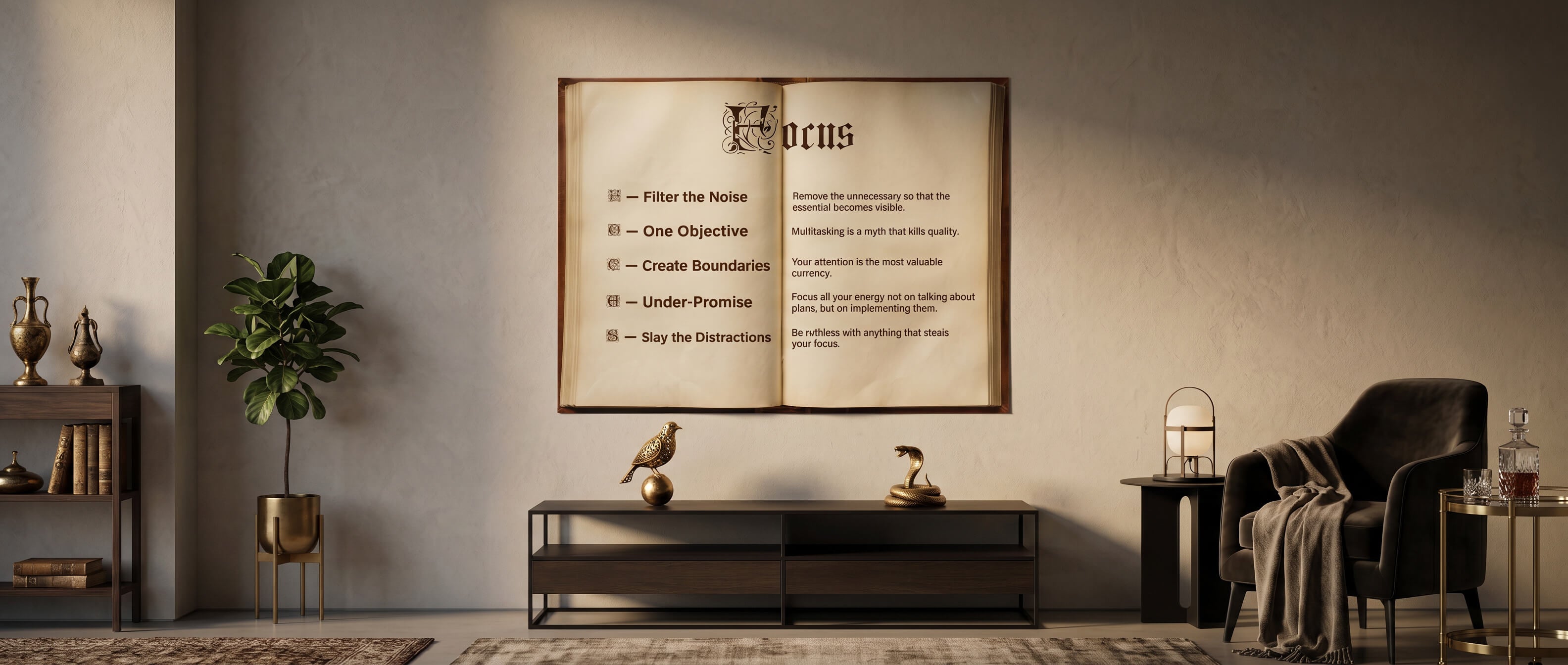 Focus book Poster Banner