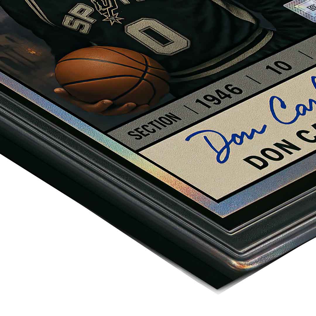 DOTCOMCANVAS Poster Don Carleone Basketball Card Pop Art Eckdetail