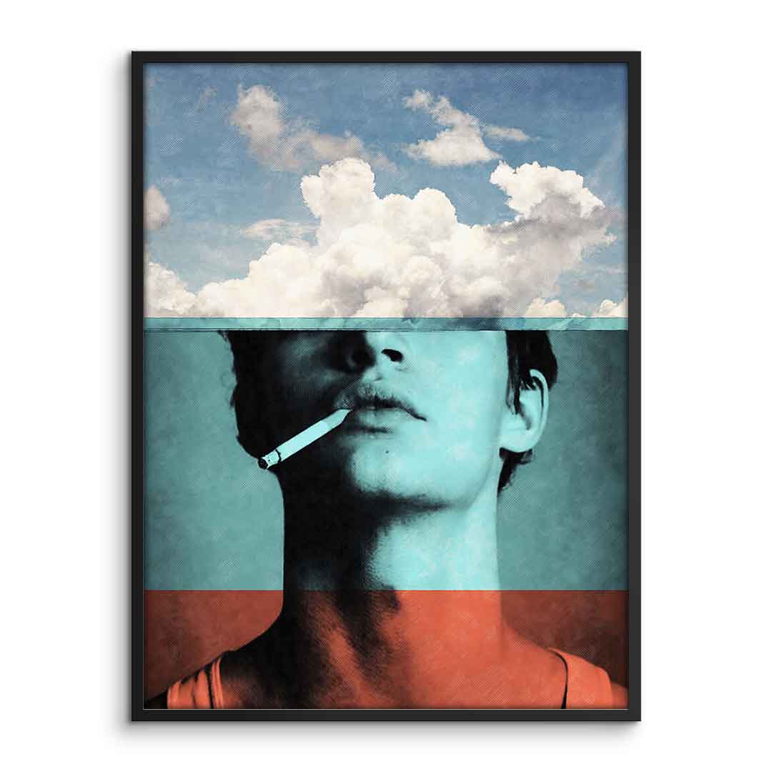 DOTCOMCANVAS® Four layers Poster – gerahmte Vorderansicht