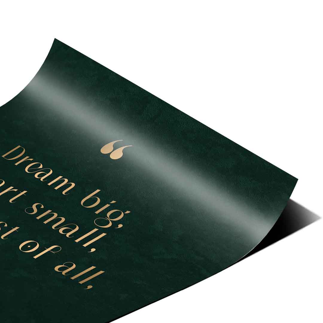 DOTCOMCANVAS Dream Big Poster Eck-Detailansicht zweite