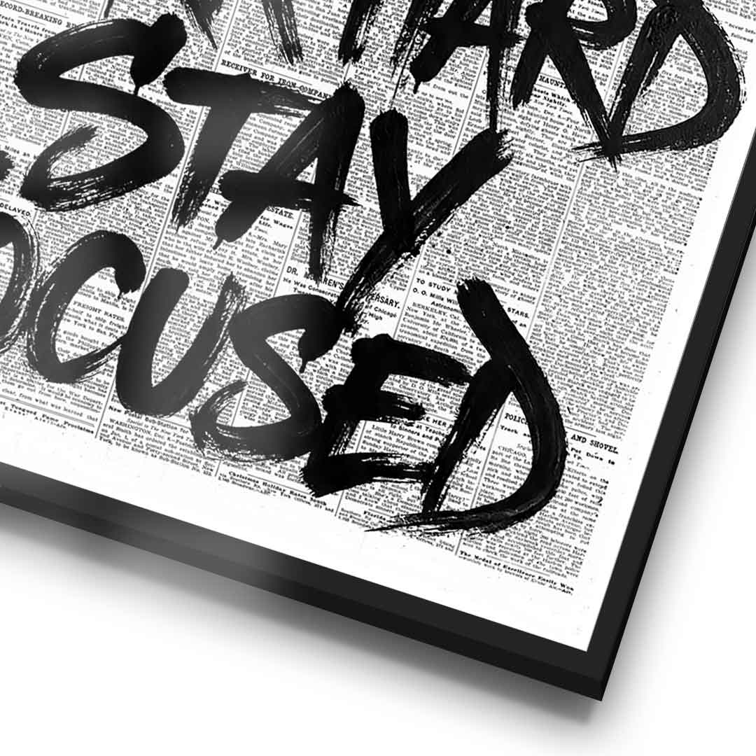DOTCOMCANVAS Dream big work hard stay focused Poster Detail Rahmen