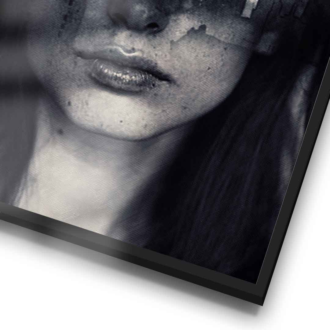 DOTCOMCANVAS® Mind game Poster – gerahmtes Detail