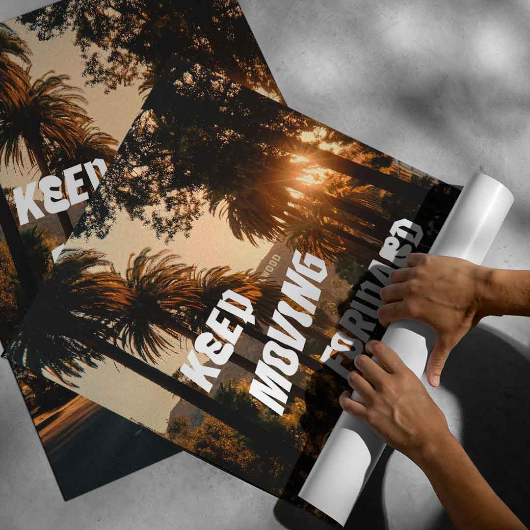 Keep moving forward Poster Rollup