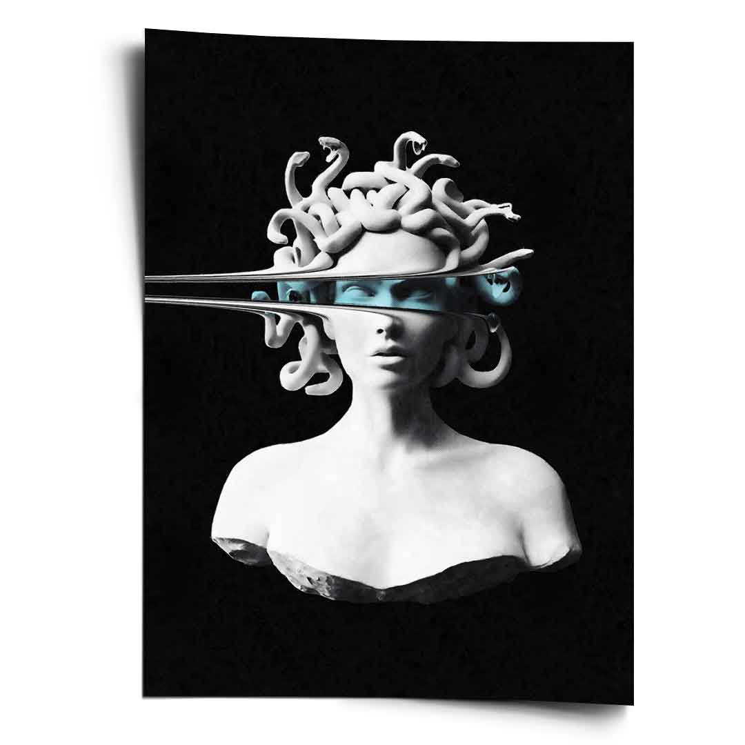 DOTCOMCANVAS® Portrait of Medusa Poster – Vorderansicht