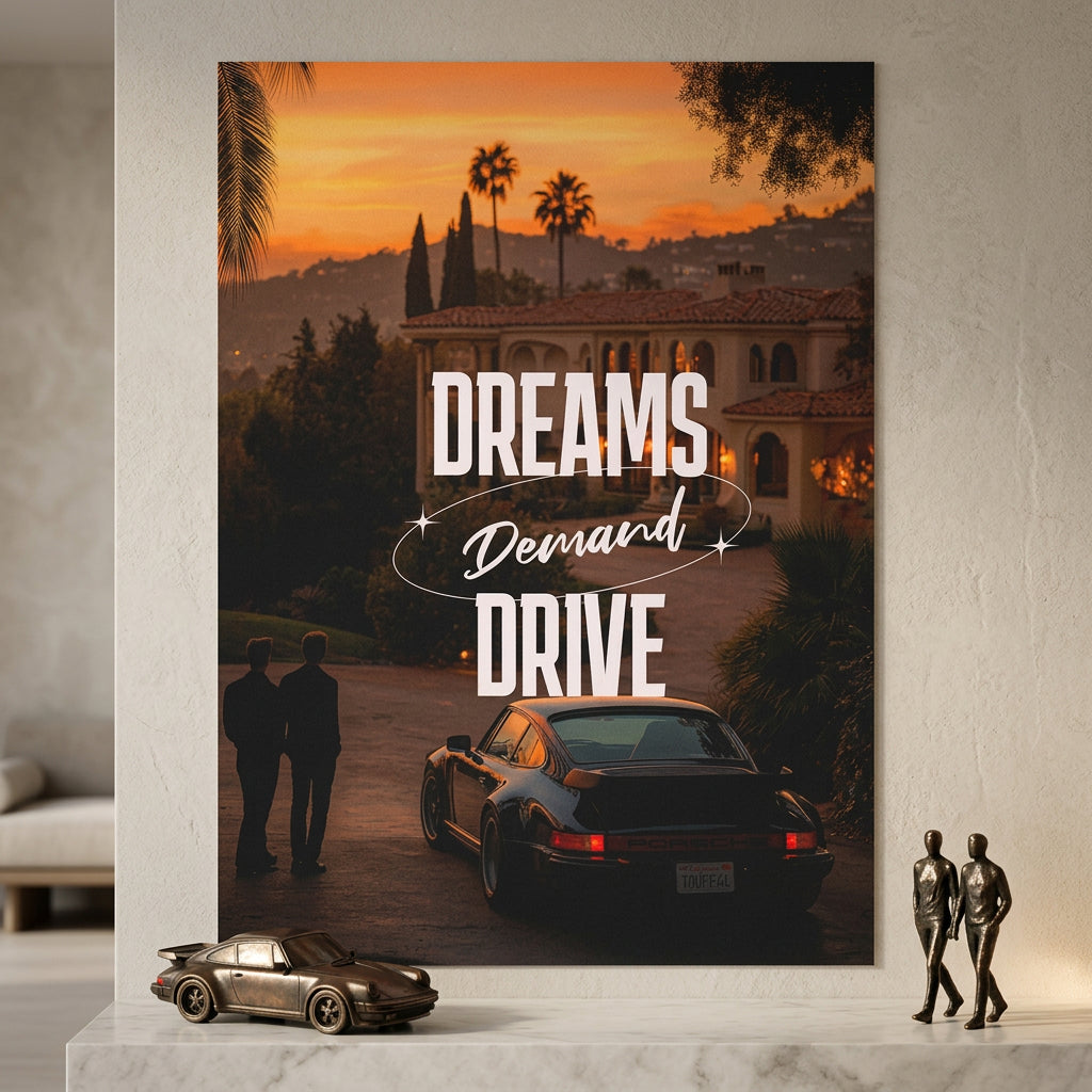 Dreams Demand Drive Poster Raum