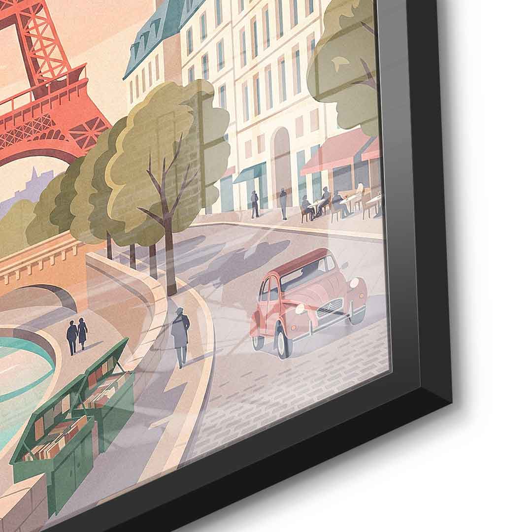 DOTCOMCANVAS Paris Acrylglasbild Vorderansicht ohne Rahmen