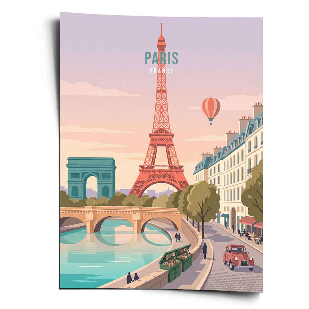 DOTCOMCANVAS Paris Poster Vorderansicht