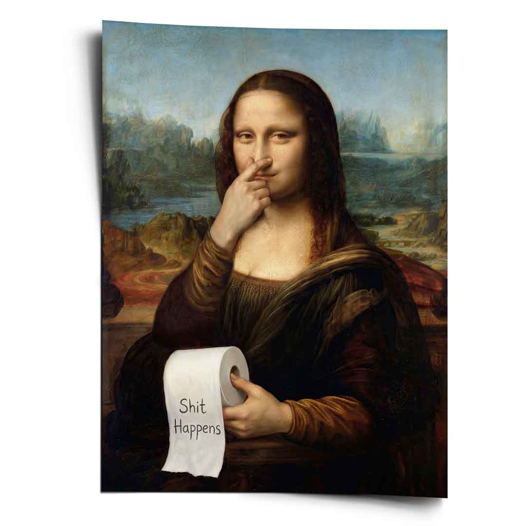 DOTCOMCANVAS Mona Lisa 1 for Toilett Poster Frontansicht