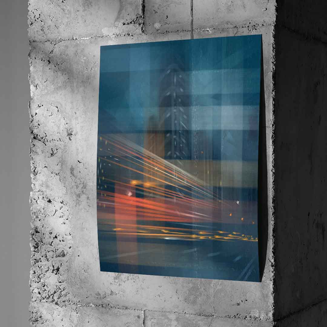 City Night Agility - Poster Beton Wall
