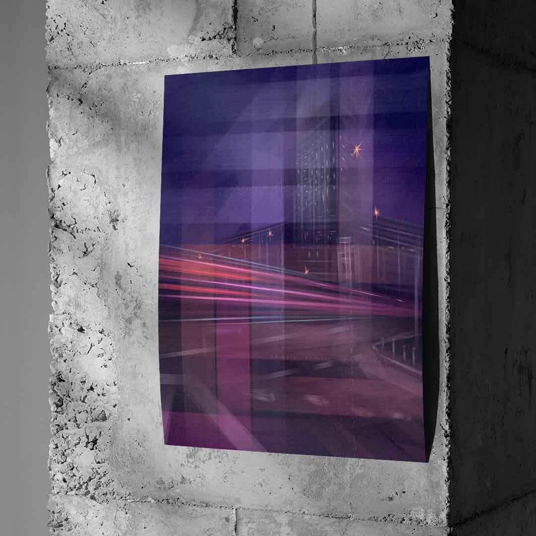 City of Dreams in Grids - Poster Beton Wall