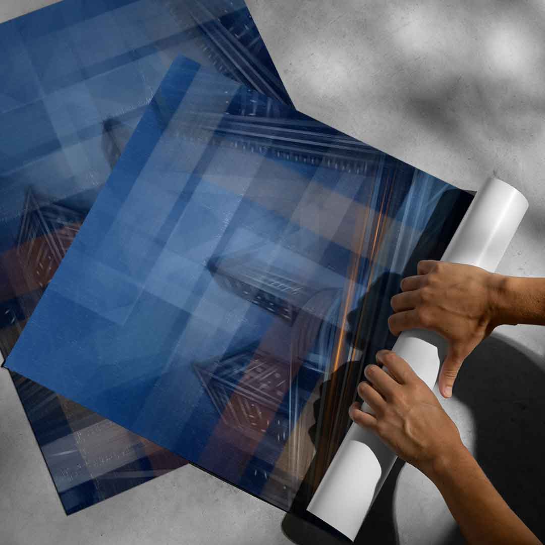 Moving City Glass - Poster Roll-up