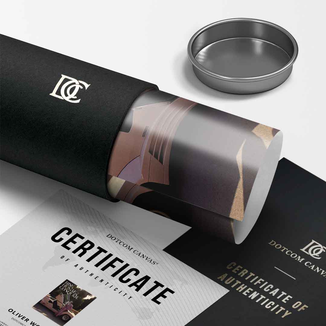 DOTCOMCANVAS Rise. Hustle. Conquer. Poster Versandverpackung Tube
