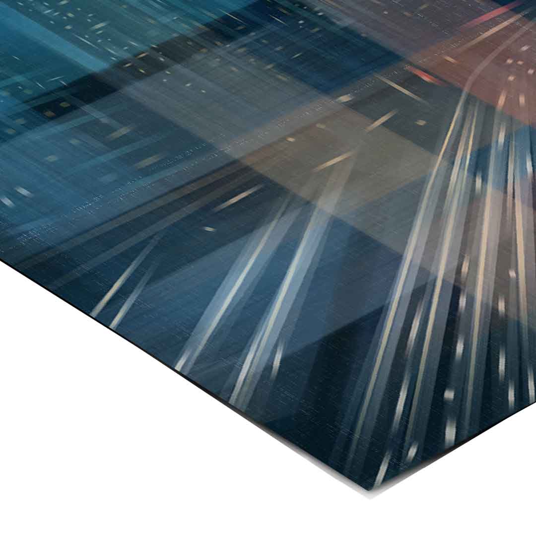 Night City with Speed - Poster Ecke Detail