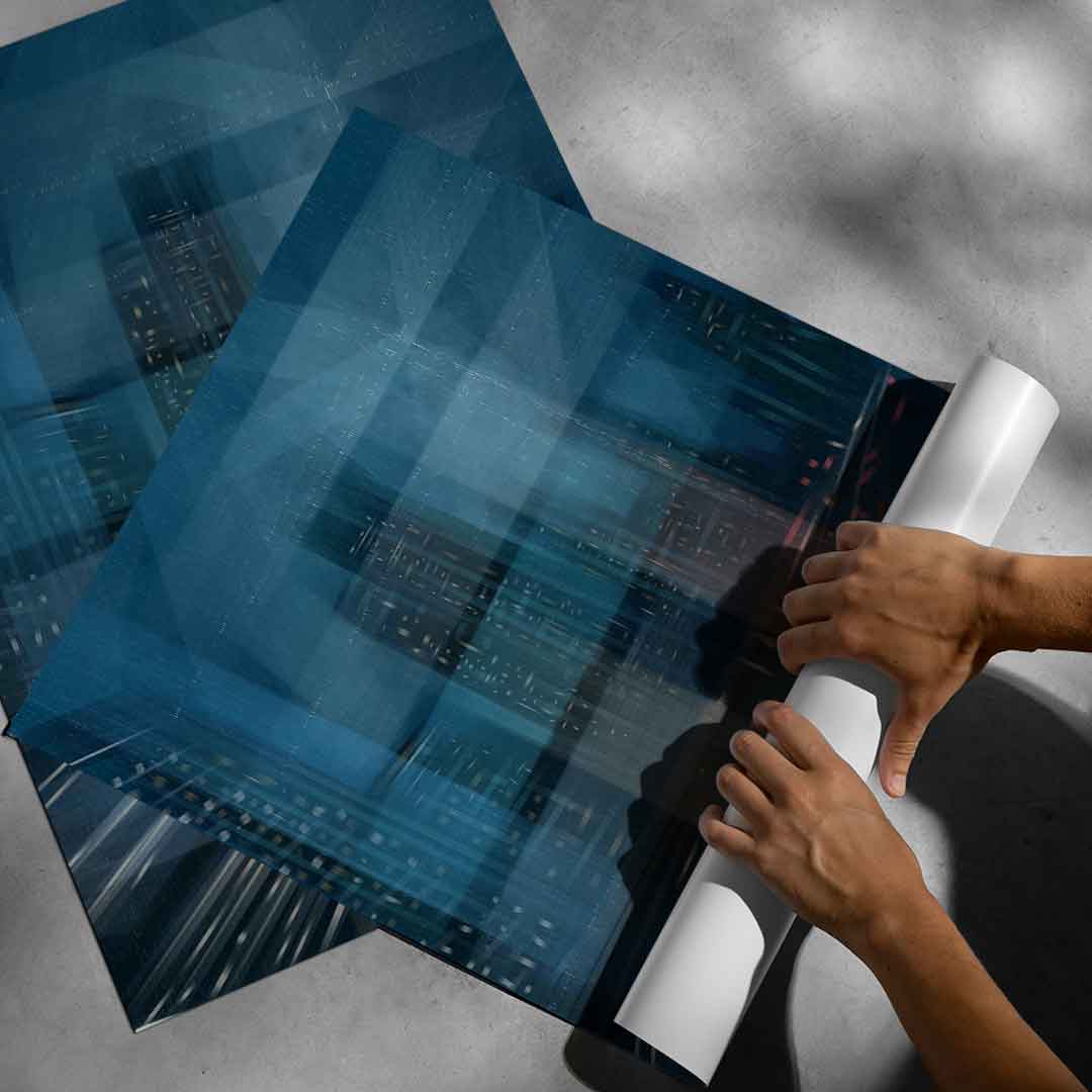Night City with Speed - Poster Roll-up