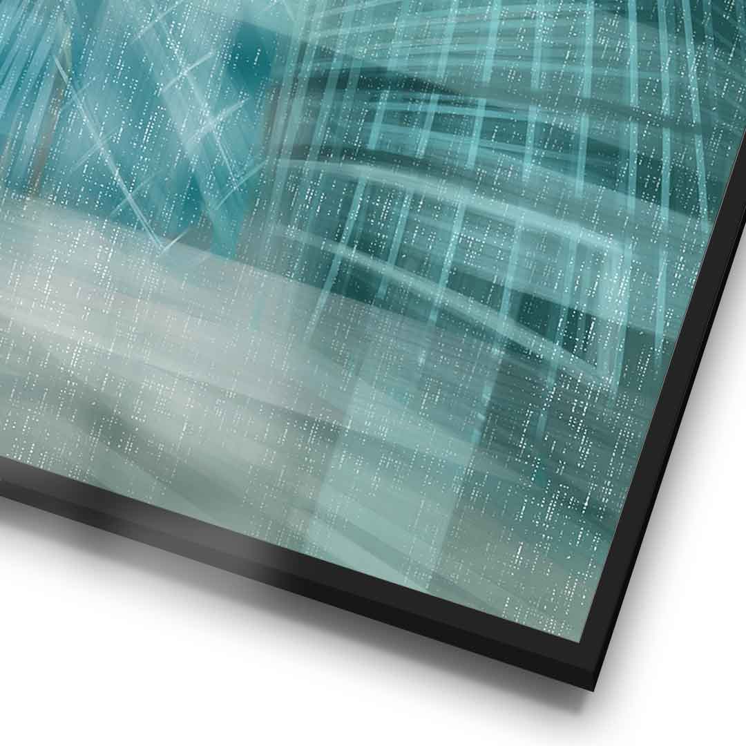Shining City Pearl Glas - Poster Detail Rahmen