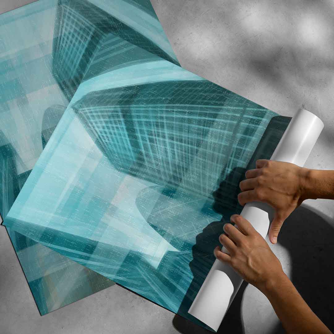 Shining City Pearl Glas - Poster Roll-up