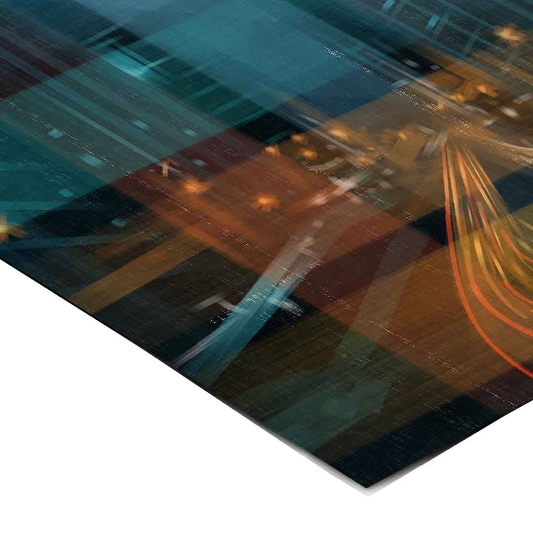 City in the Rhythm of Light Poster Ecken Detail