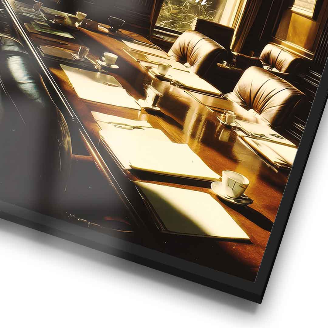 DOTCOMCANVAS Own the Room Poster Detailansicht im Rahmen