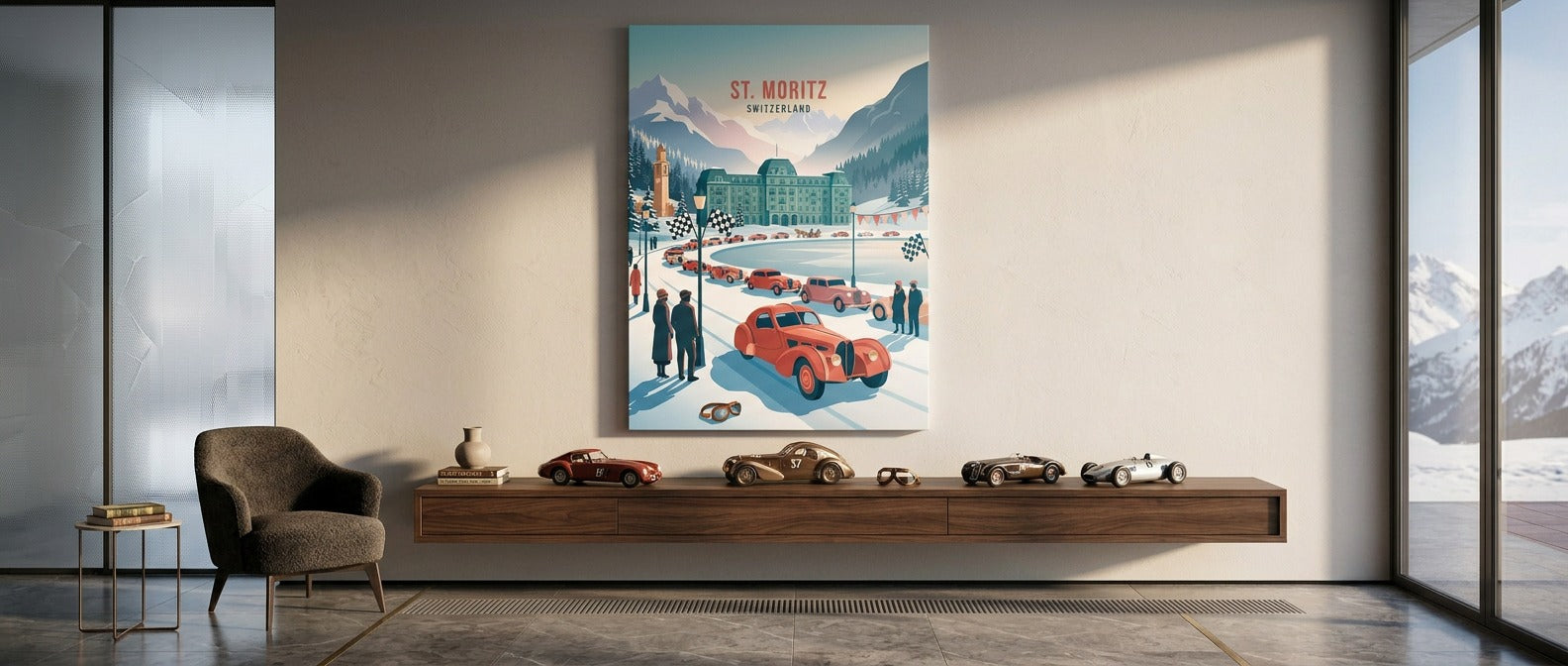 Saint Moritz Poster Banner