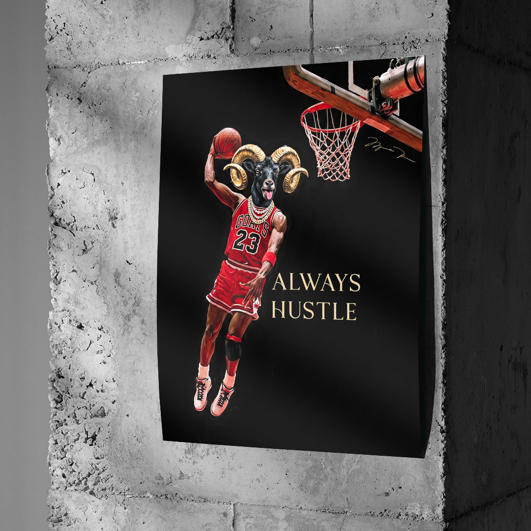 DOTCOMCANVAS GOAT Dunk Poster Wandansicht