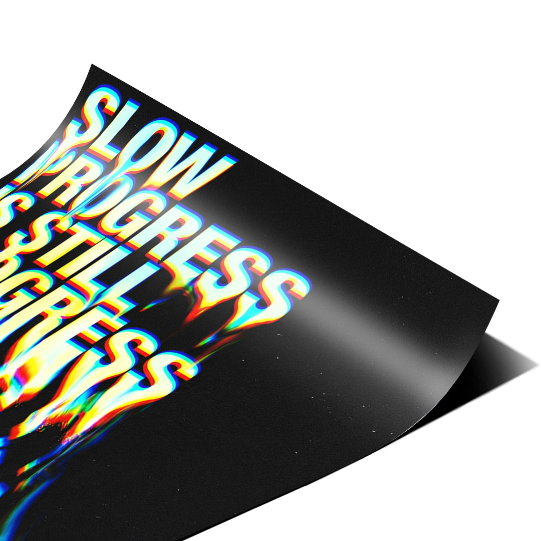 DOTCOMCANVAS Slow Process Poster Detailansicht Nahaufnahme