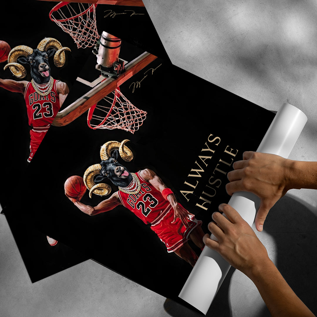 DOTCOMCANVAS GOAT Dunk Poster Rollup