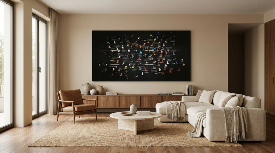 Leinwandbild Small people thing Wohnzimmer Ambiente