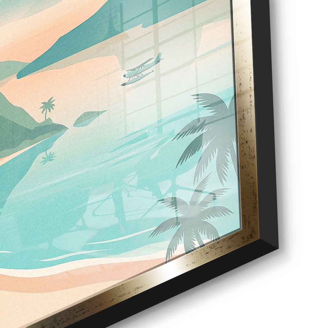 DOTCOMCANVAS Rio Acrylglasbild Detail gold