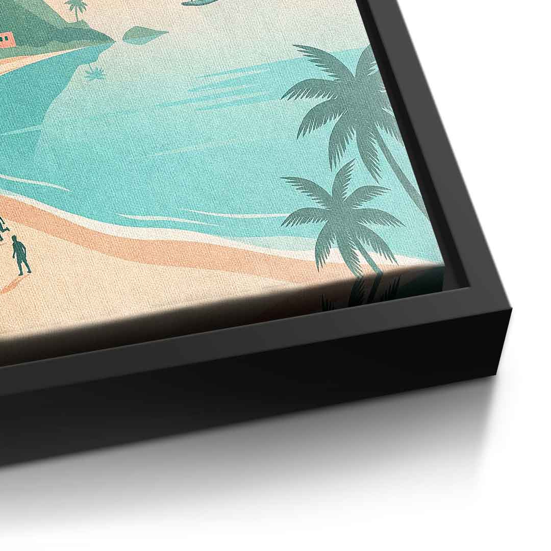 DOTCOMCANVAS Rio Leinwandbild Detail schwarz