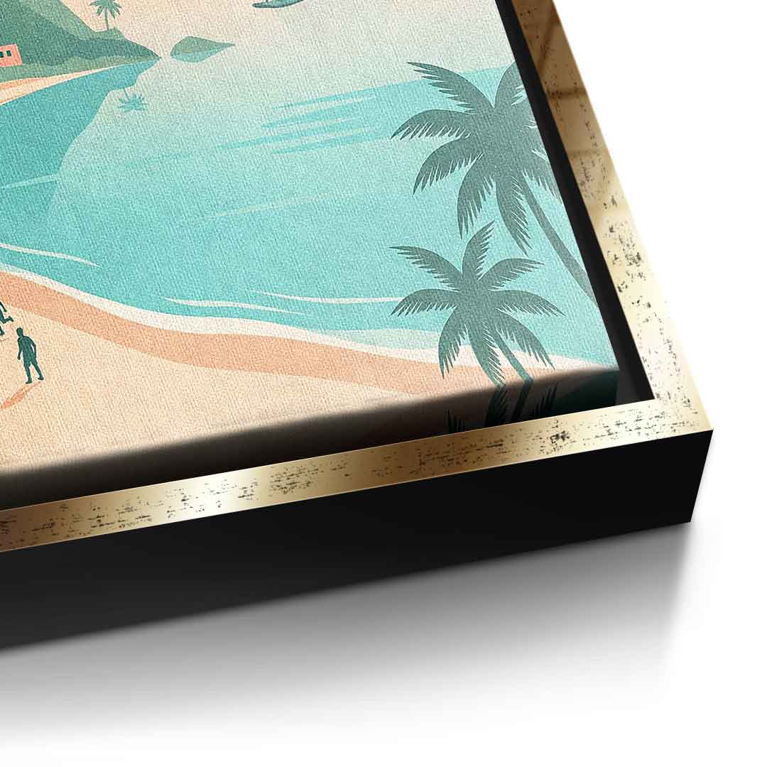 DOTCOMCANVAS Rio Leinwandbild Detail gold