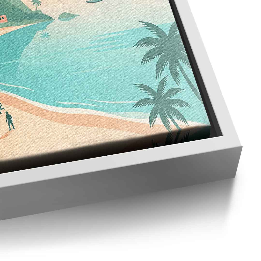 DOTCOMCANVAS Rio Leinwandbild Detail weiss