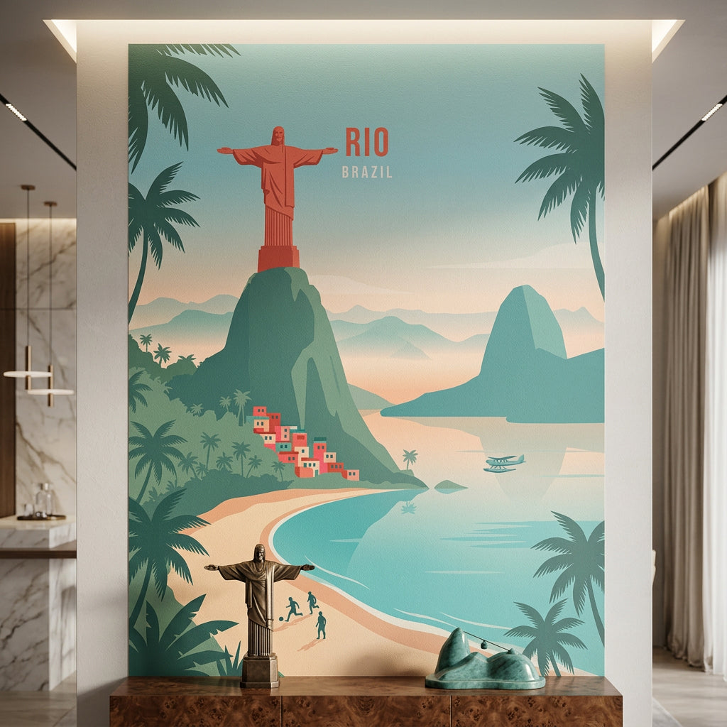 DOTCOMCANVAS Rio Poster im Raum Beispiel