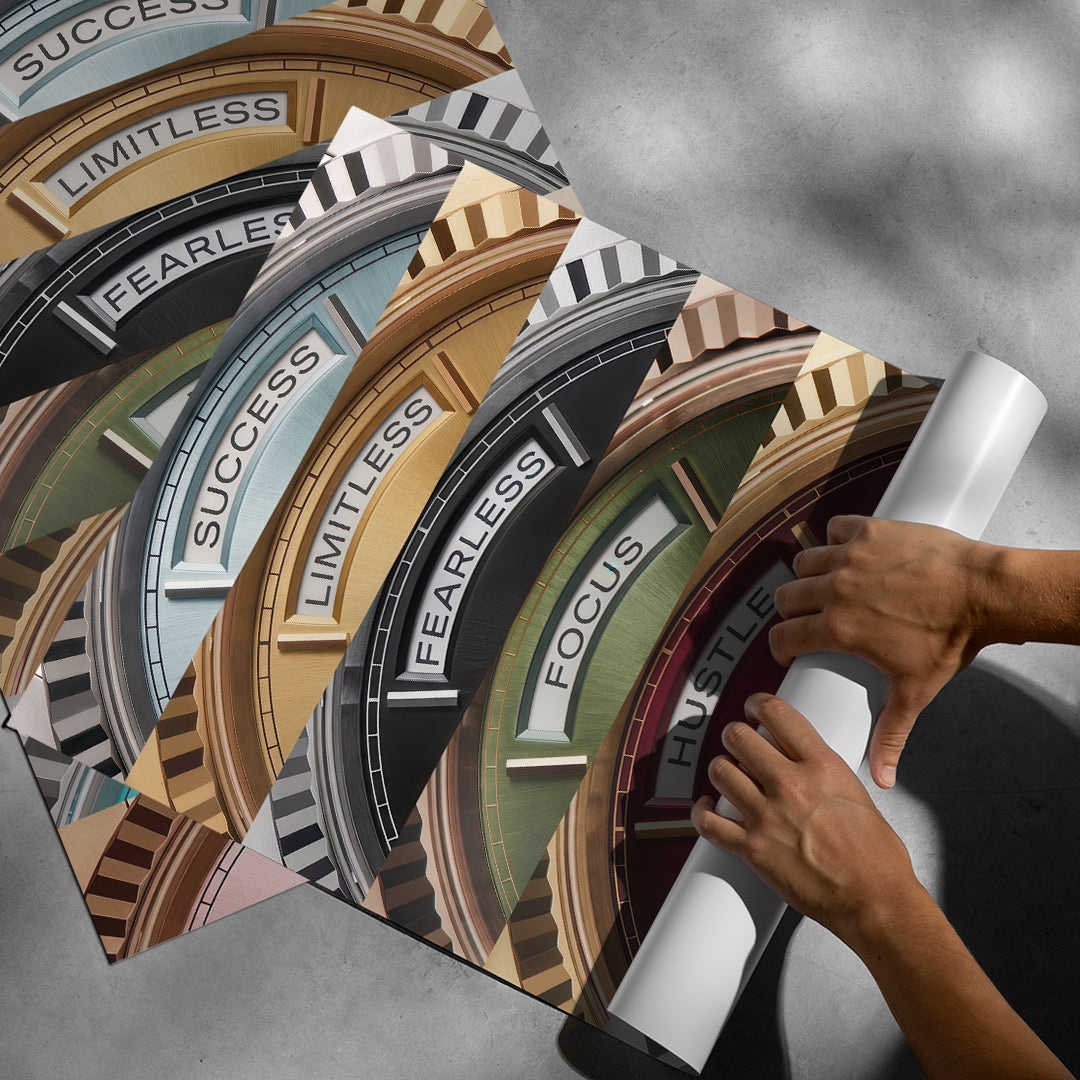 DOTCOMCANVAS Motivation Rolexs Poster Rolled-up Ansicht