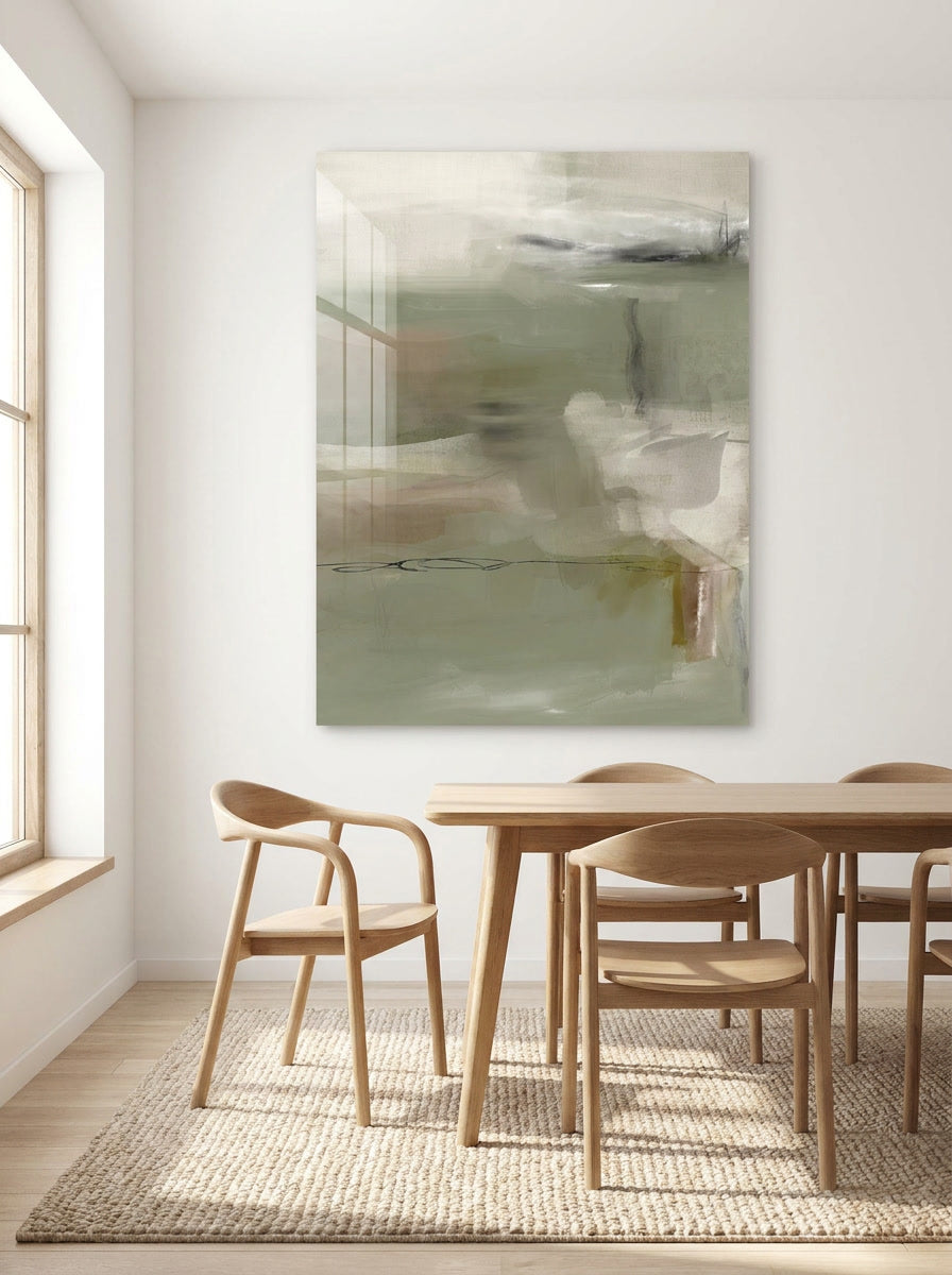 DOTCOMCANVAS Emerald Whispers Acrylglasbild Raumansicht