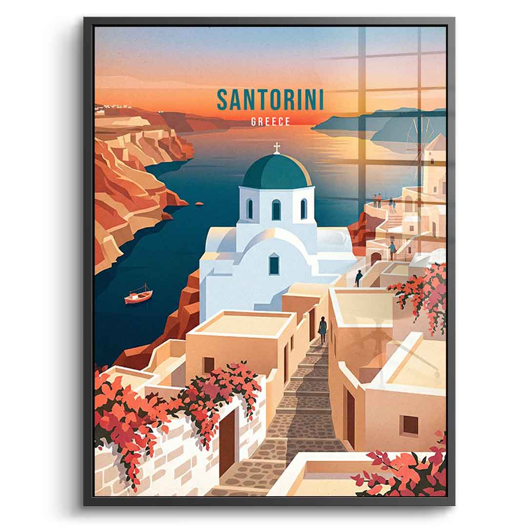 Santorini - Acrylglas