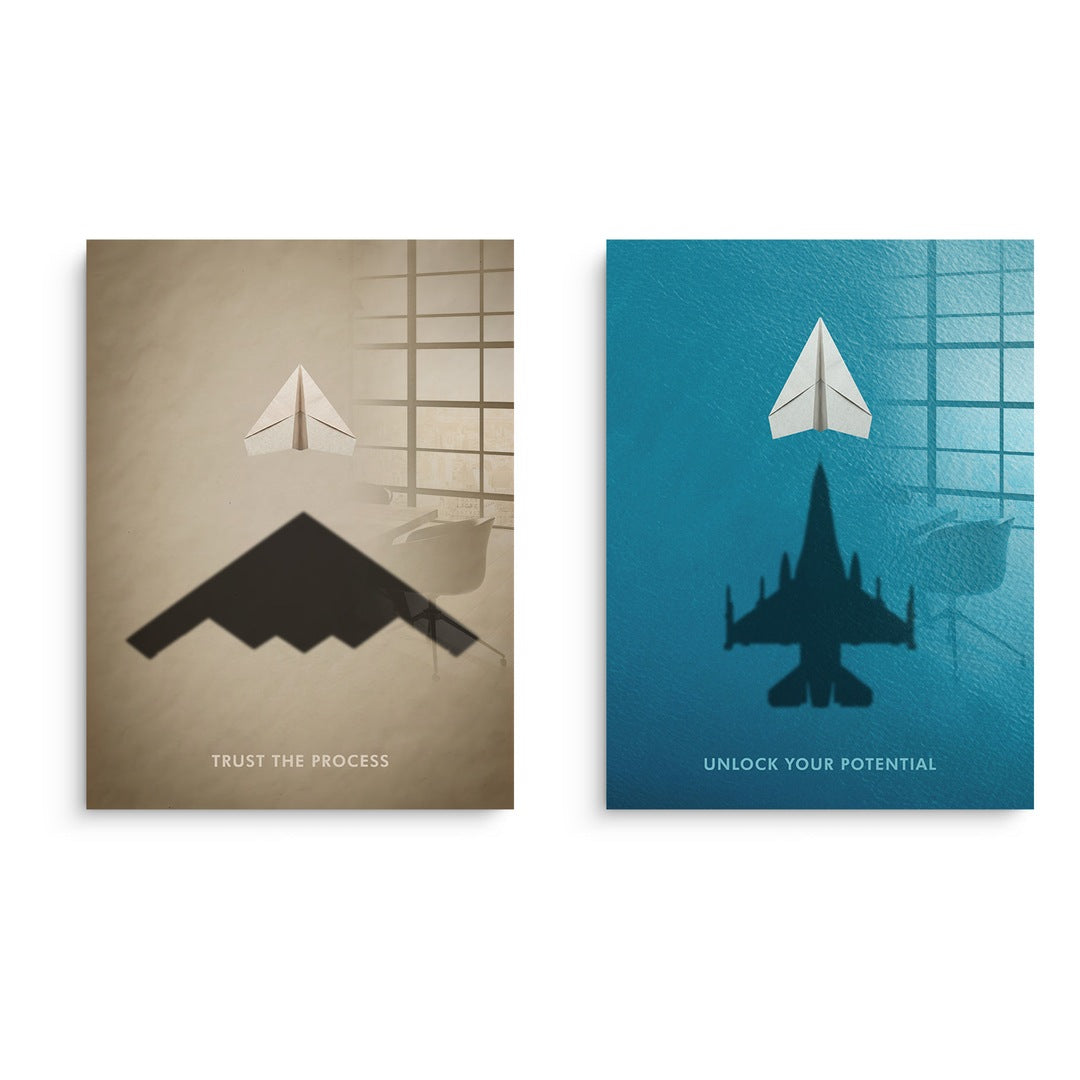 2er Set Acrylglas – Trust the Process & Unlock Your Potential