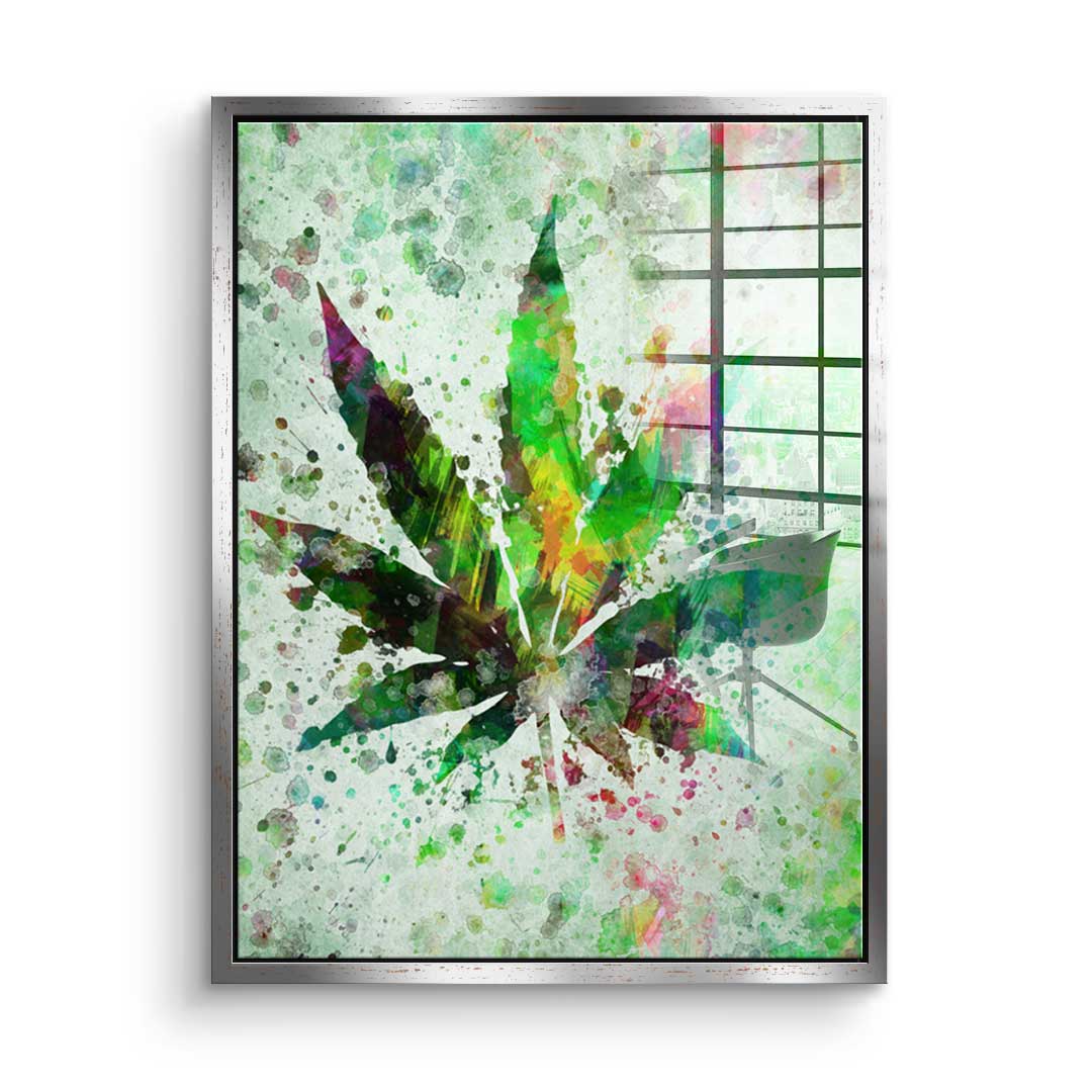Cannabis Painting - Acrylic glass
