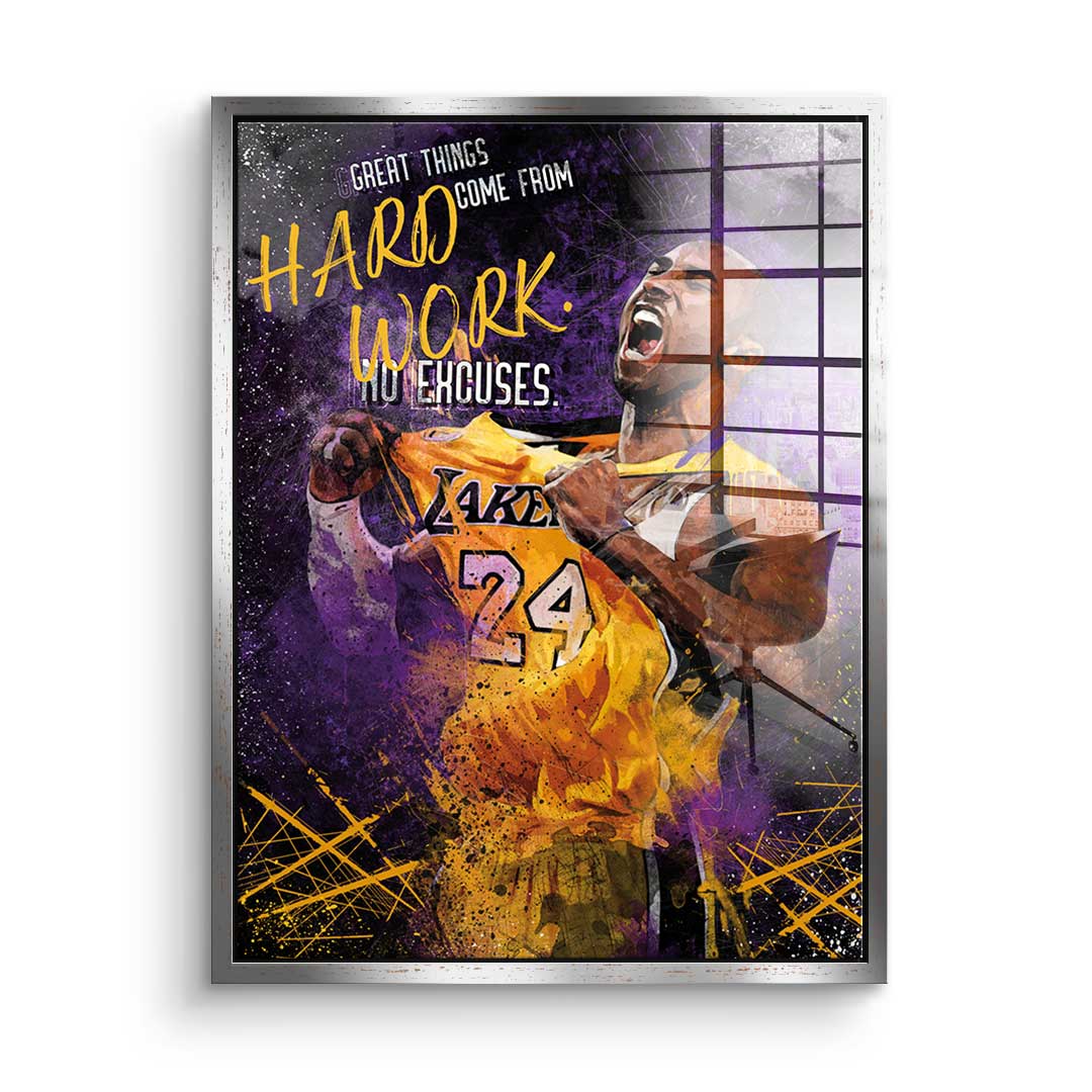 Great things come from hard work - acrylic glass