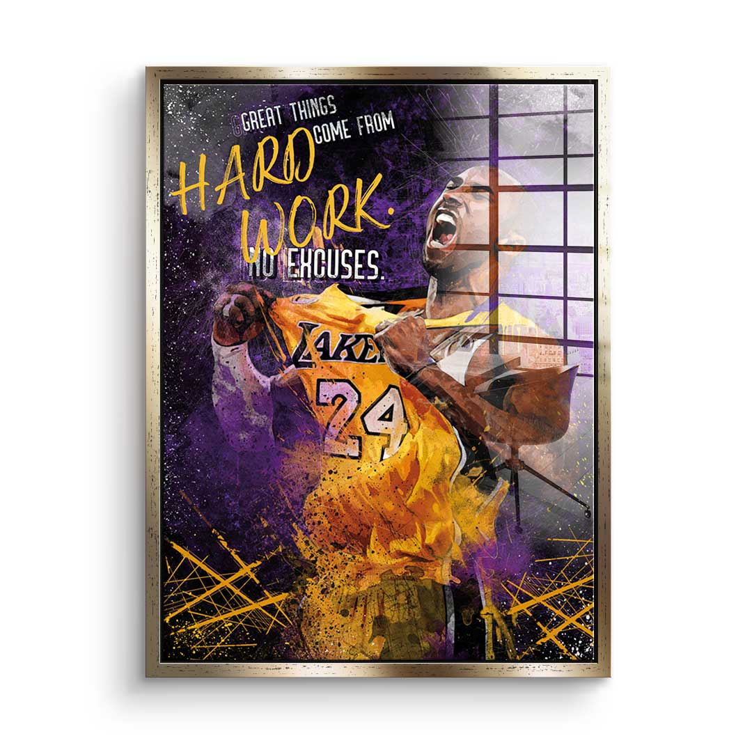Great things come from hard work - acrylic glass