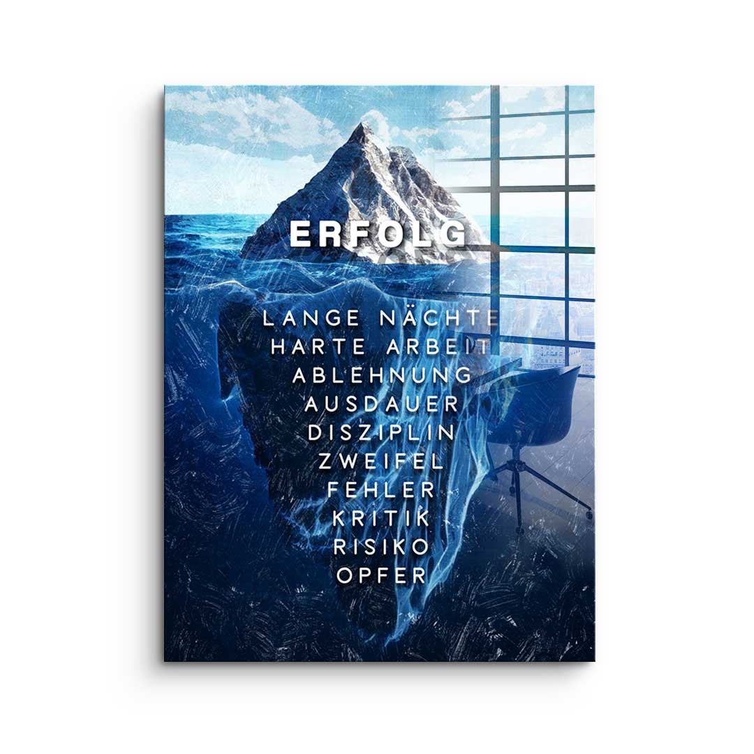 Eisberg des Erfolgs - Acrylglas