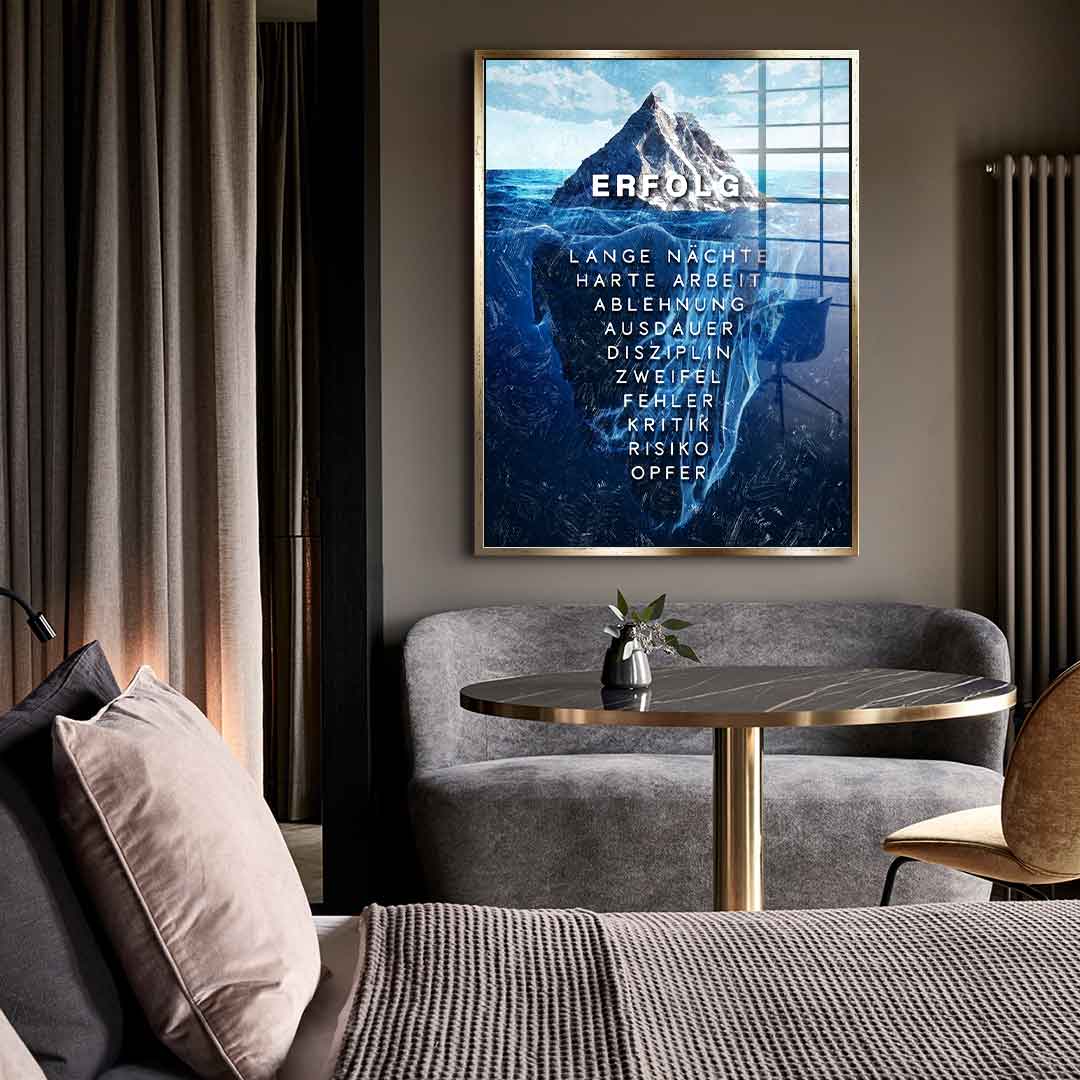 Eisberg des Erfolgs - Acrylglas