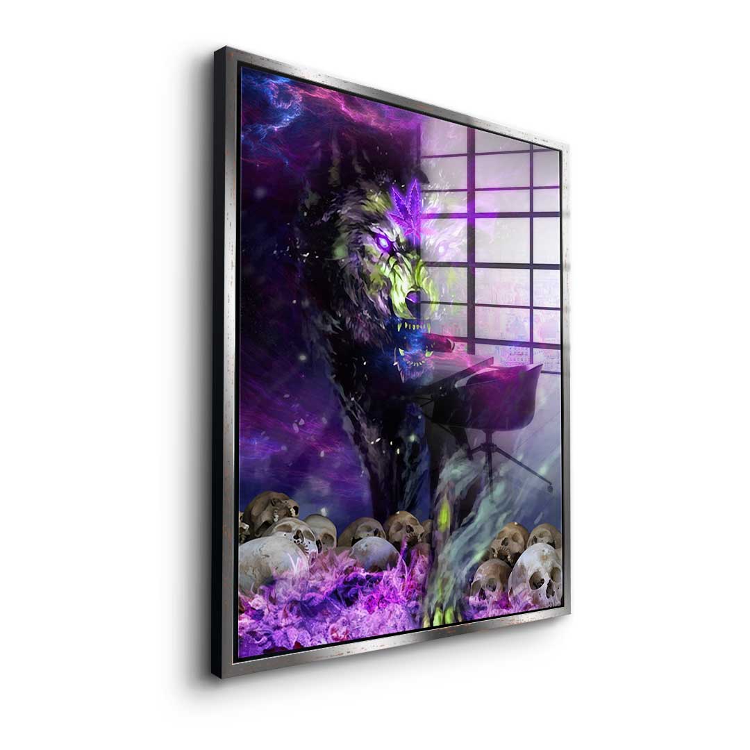 Obraz akrylowy Cannabis Wolf