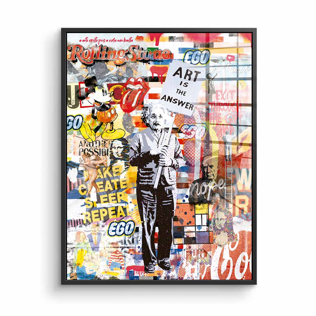 Art is the Answer - Acrylglas