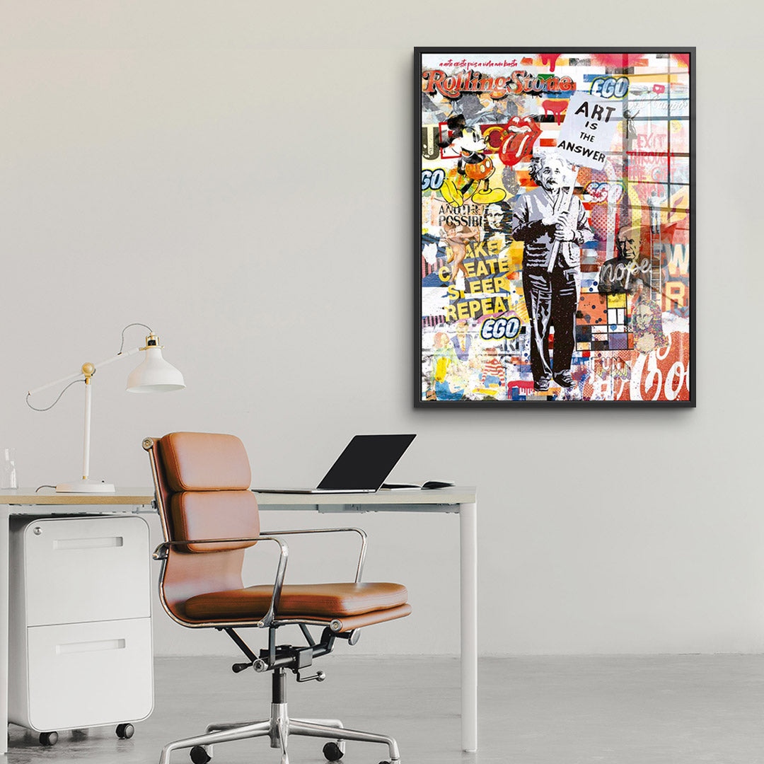 Art is the Answer - Acrylglas