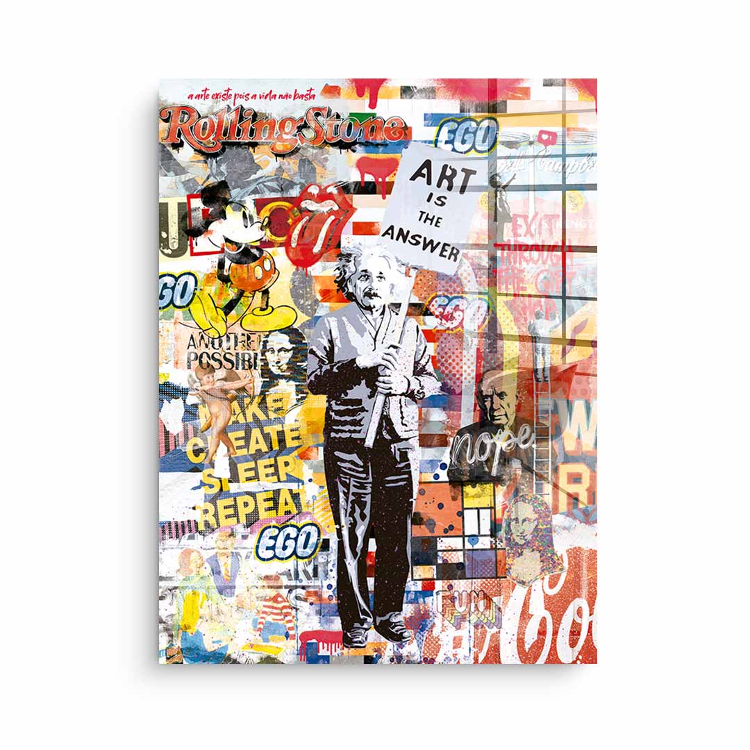 Art is the Answer - Acrylglas