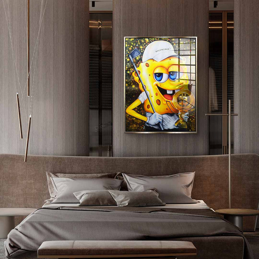 Bitcoin Golfer - Acrylic glass