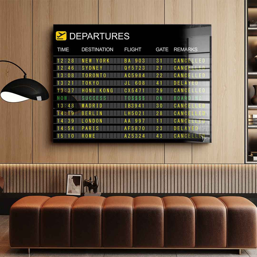 Boarding to Success - acrylic glass