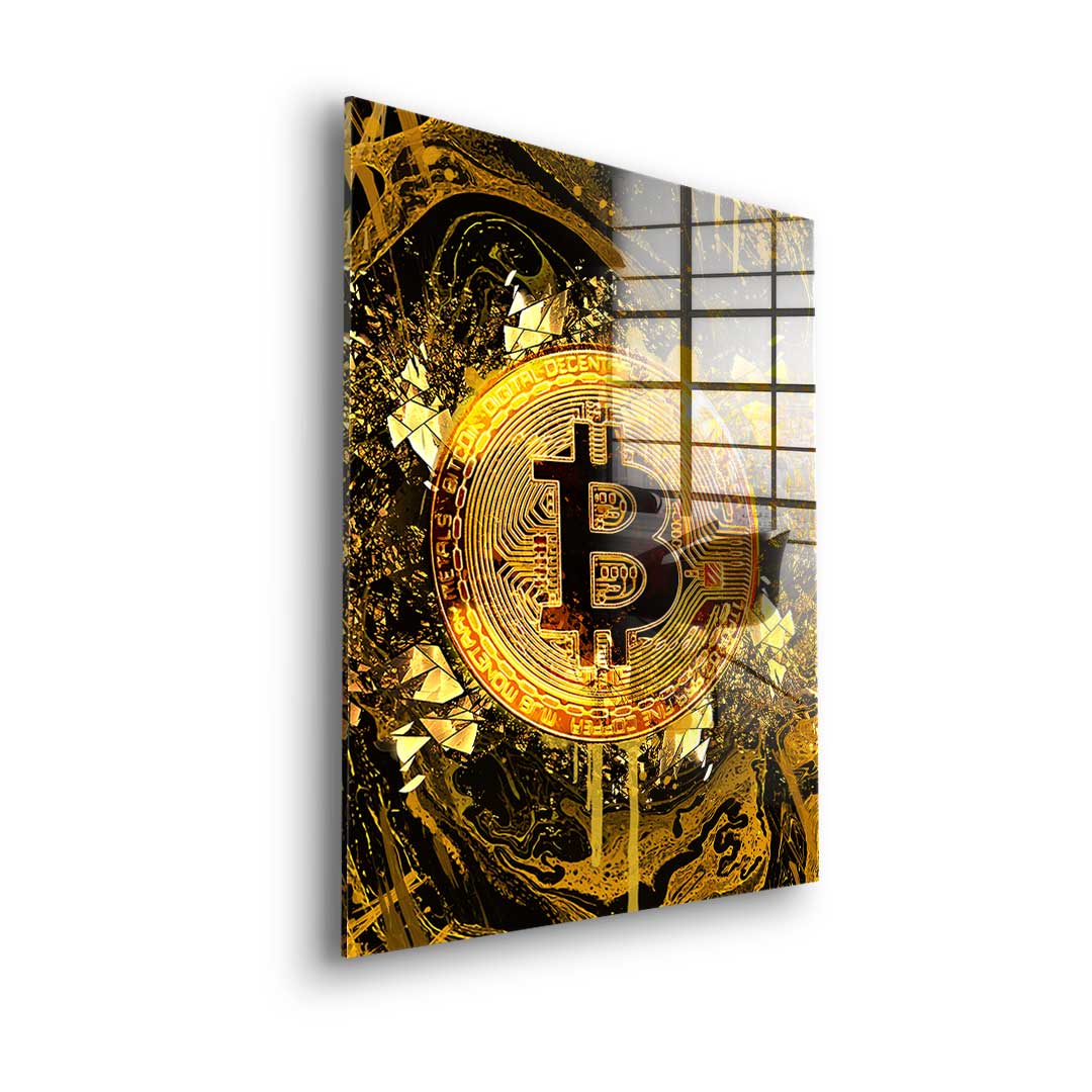 Goldrush Bitcoin - Szkło akrylowe